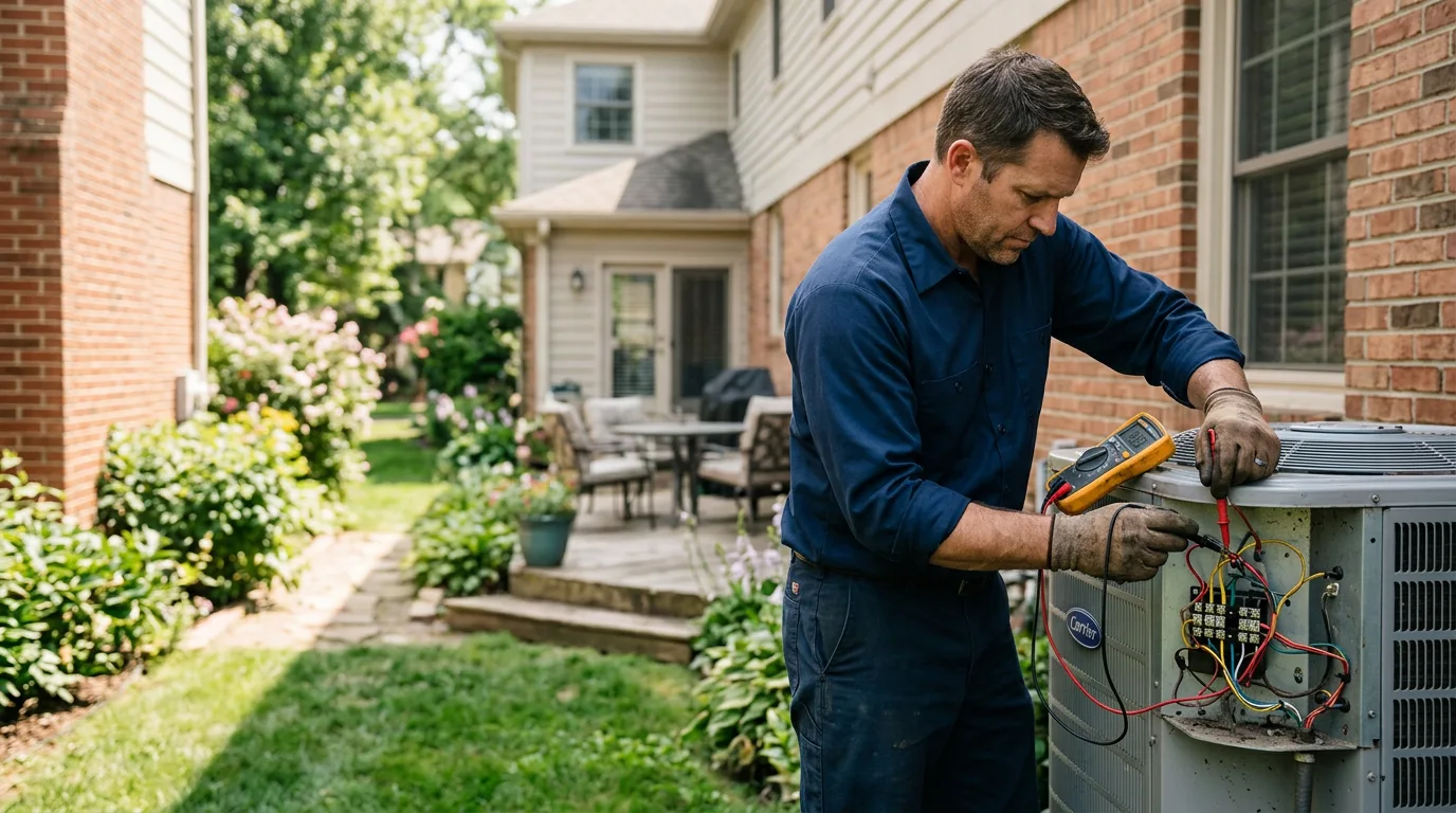 HVAC technician working near Montague, NJ